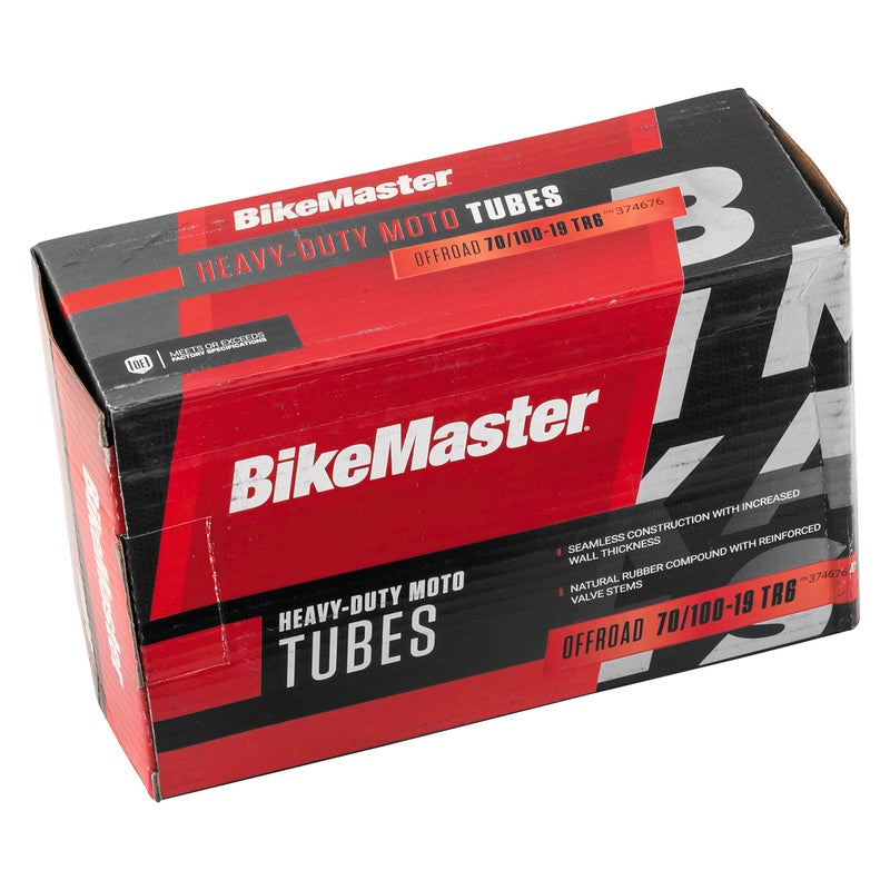 BikeMaster Heavy Duty Motorcycle Tire Tubes 70/100-19 TR6 - Image 3